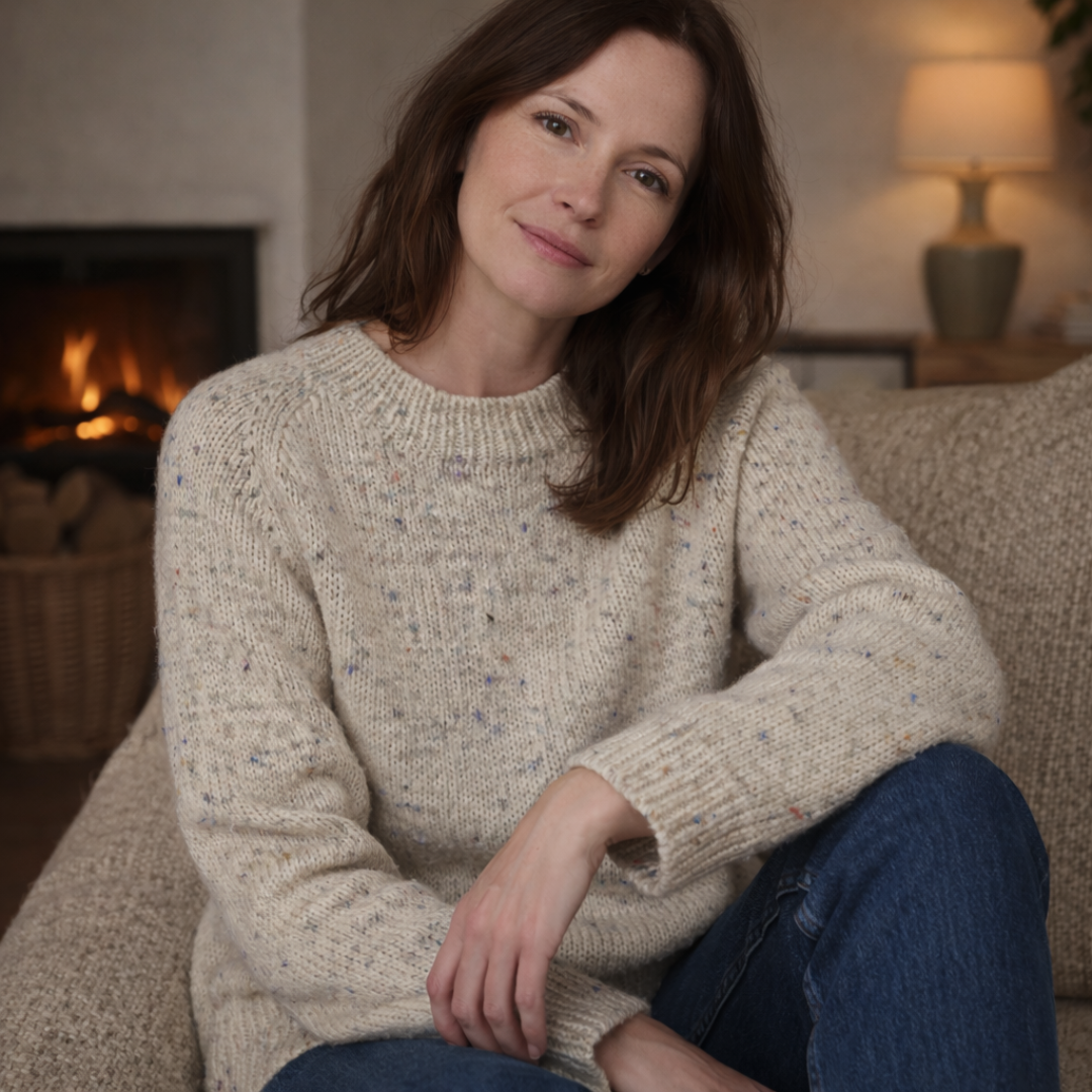 Raglan Sweater Knitting Pattern, Beginner Friendly with Video Tutorial