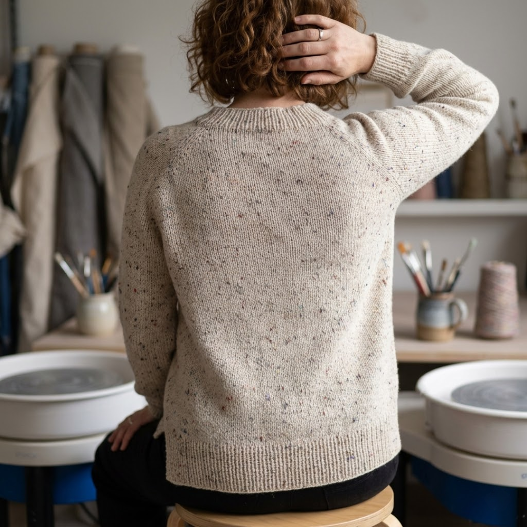 Raglan Sweater Knitting Pattern, Beginner Friendly with Video Tutorial